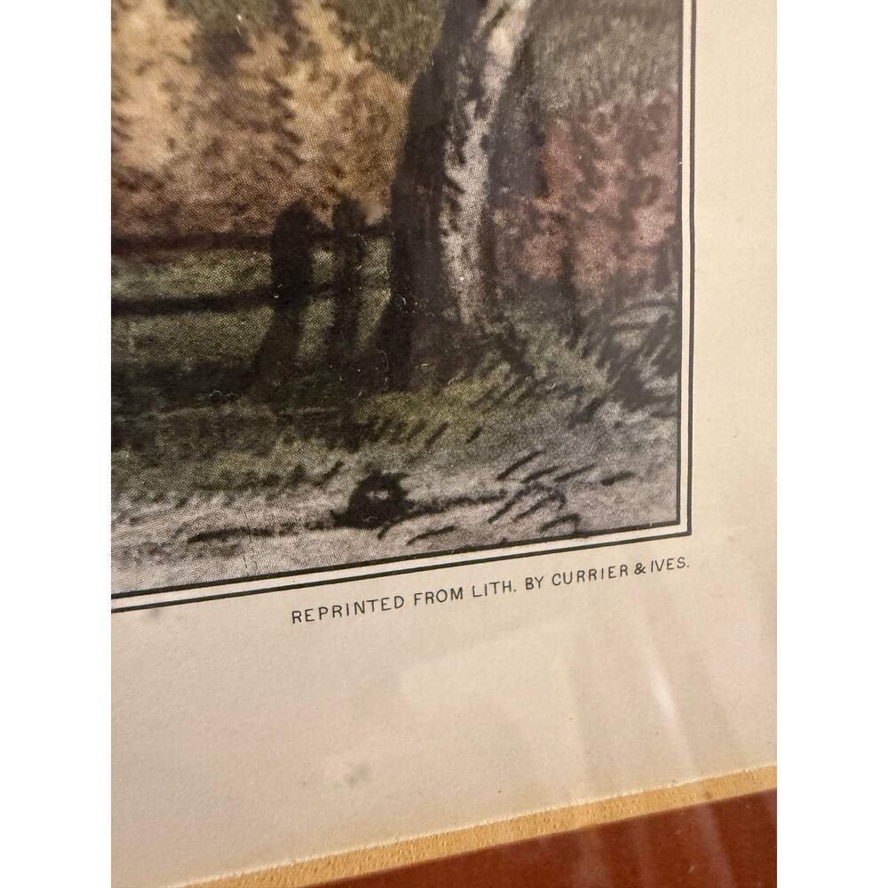 Vintage Lithograph "The Notch House, White Mountain, New Hampshire" 16.75X13.75" - Picture 7 of 9
